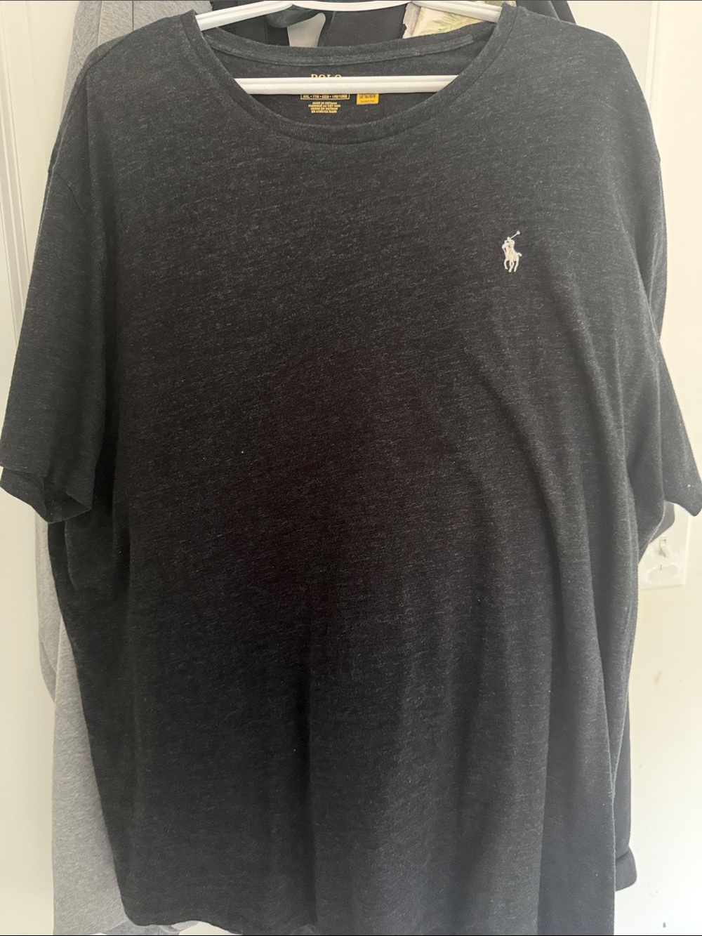 Polo by Ralph Lauren Black Crewneck Short Sleeve T-Shirt with White Pony